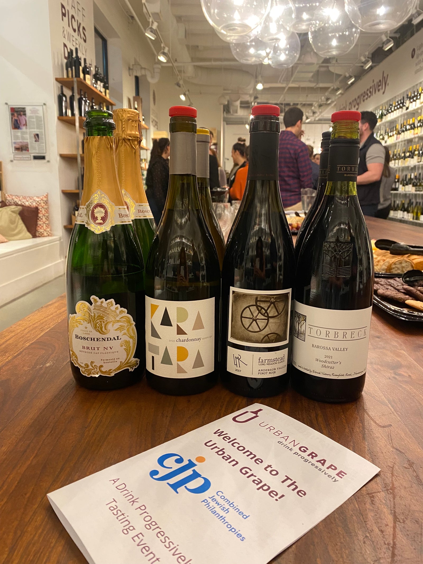 Wine Tasting Event at The Urban Grape for Combined Jewish Philanthropies